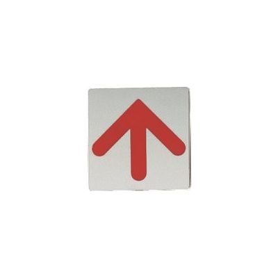 光 ステンレスサインプレート 赤矢印 KS895-4 1枚 224-2920（直送品）