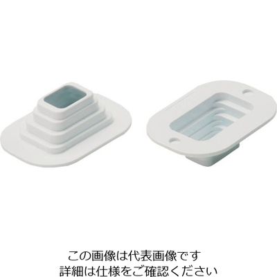 マサル工業 マサル ニュー・エフモール付属品 フレキジョイント引出アダプター ホワイト SFMFA12 1個 121-6110（直送品）