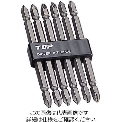 トップ工業 TOP ドライバビット 6本組 DB2-11006 1セット 722-5628（直送品）