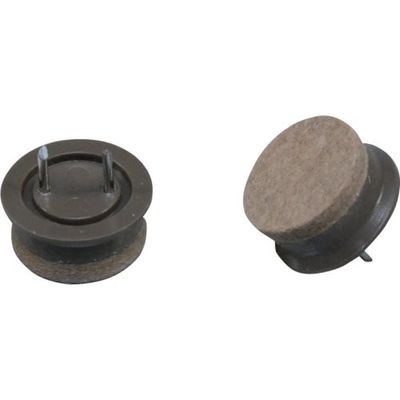 光 打ち込みフェルト ブラウン 25mm丸4P CQ2550 1セット(20個:4個×5パック) 113-1139（直送品）