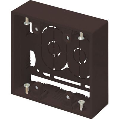 マサル工業 マサル ニュー・エフモール付属品 露出ボックス 2個用 深型 チョコ SFBF29 1個 121-4633（直送品）