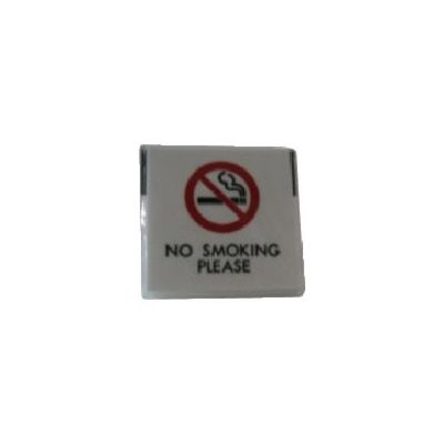 光 サインプレート NO SMOKING A型 UP662-4 1セット(5枚) 113-5935（直送品）