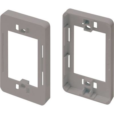 マサル工業 マサル ニュー・エフモール付属品 コンセント用引出フレーム 1個用 グレー SFBK11 1個 121-9287（直送品）