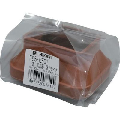 光 フリーサイズイスゴム 茶長角35×50ー52×65用 F55-6501 1セット(10個) 820-0959（直送品）