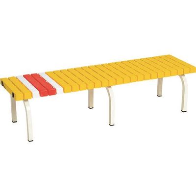 テラモト ホームベンチ1500黄 BC-302-015-6 1台 817-3305（直送品）