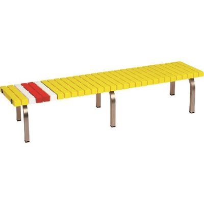 テラモト ホームベンチステン1800黄 BC-302-318-6 1台 817-3320（直送品）