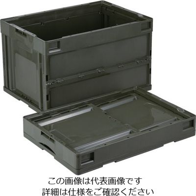 岐阜プラスチック工業 RISU 折りたたみコンテナー 604145 CBーS51NROD色 CB-S51NR-OD 1個 821-9149（直送品）