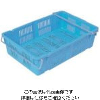 岐阜プラスチック工業 リス メッシュコンテナ 129419 プラスケットNo.400持手付37L 黄 NO-400 Y 1個（直送品）