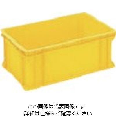 岐阜プラスチック工業 RISU Rボックス型コンテナ 134888 B型プラテナーRBー41 黄 RB-41 Y 1個 868-7095（直送品）