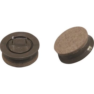 光 打込フェルトバラ ブラウン 32mm丸 B-CQ3250 1セット(200個) 215-9000（直送品）