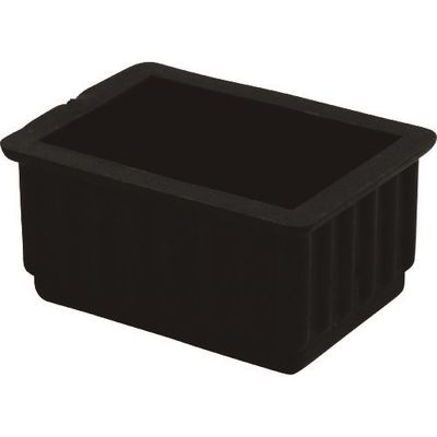 光 イス脚キャップバラ黒30×45×26mm B-BE-30-452 1セット(100個) 215-7460（直送品）