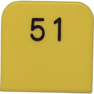 光 親子札 黄 51~100 KF969-4B 1箱(50組) 215-9076（直送品）