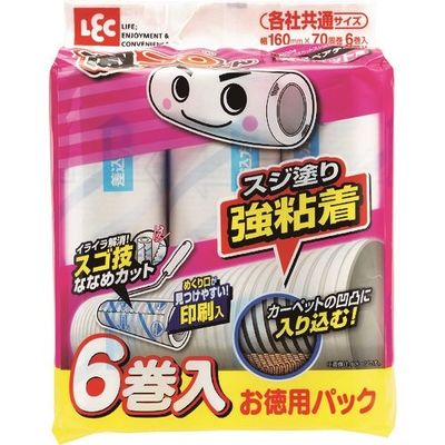 レック 激コロスゴ技カットスジ強粘70周スペア6P S00004 1セット(4個) 198-3799（直送品）