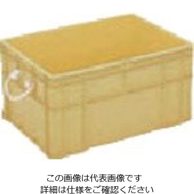 岐阜プラスチック工業 RISU ボックス型コンテナ 132884 B型プラテナーBー75 アイボリー B-75 I 1個 868-6831（直送品）
