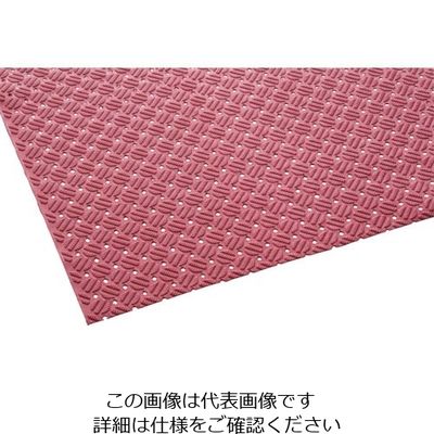 テラモト ダイヤマットAL 赤 92cm×10m MR-143-301-2 1本 121-1619（直送品）