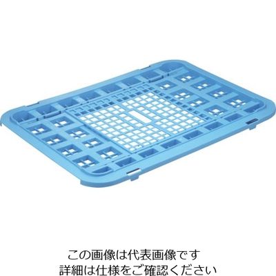 岐阜プラスチック工業 リス メッシュコンテナ 130194 プラスケットNo.1000蓋 青 NO.1000F B 1個 868-7051（直送品）