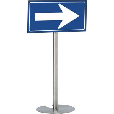 テラモト 誘導パネル(ベルパー用)ホワイト/青 300×600mm OT-553-175-8 1台 130-8169（直送品）