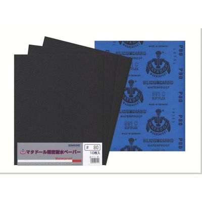 ベルスター研磨材工業 ベルスター マタドール耐水ペーパー10枚入#80 MT10-80 1セット(10枚) 814-6959（直送品）