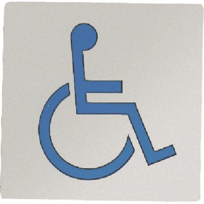 光 ステンレスサインプレート 身障者マーク KS1114-12 1枚 225-3798（直送品）
