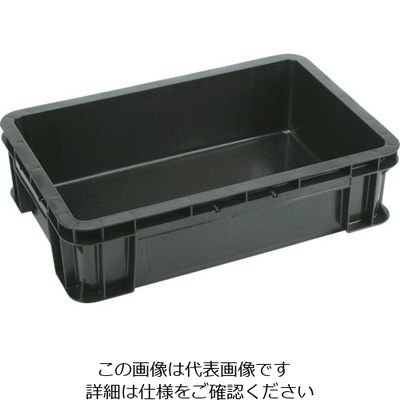 岐阜プラスチック工業 RISU STE型導電性コンテナ 236582 コンテナーSTー28B導電ブラック STE-28B 1個（直送品）