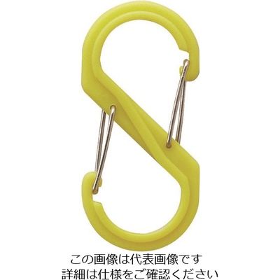 アイテック 光 S型カラビナ 小 ライム B-KRSA61-6 1セット(5個) 112-9659（直送品）