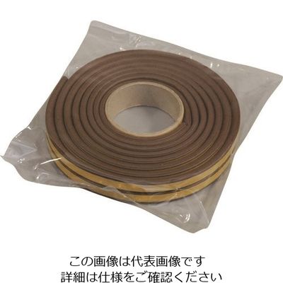 光 戸当りクッションテープ D型 茶 B-KDT89-200 1セット(10巻:1巻×10パック) 215-9063（直送品）