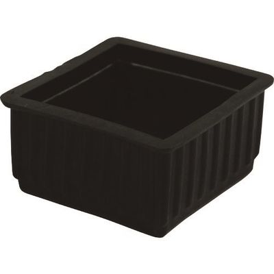 光 イス脚キャップバラ 黒角 45mm B-BE-4-452 1セット(100個) 215-8982（直送品）