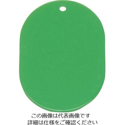 光 小判札 アクリル エメラルドグリーン KF36-5 1セット(50枚) 215-9004（直送品）