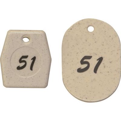 光 クロークチケット 白 51~100 KF971-1 1箱(50組) 215-5872（直送品）