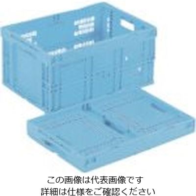 岐阜プラスチック工業 リス 折りたたみコンテナー 450117 CBーM75ASメッシュタイプ 青 CB-M75AS B 1個（直送品）
