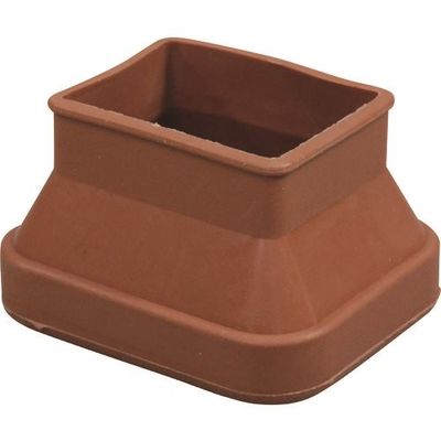 光 フリーサイズゴム脚キャップバラ 茶 長角30×40~40×52mm B-F43-5401 1セット(100個) 216-2234（直送品）