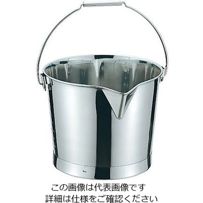 大屋製作所 18ー8 口付バケツ 10L 10015010 1個 61-0112-87（直送品）