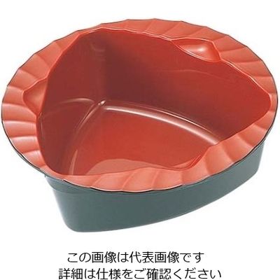 イケダ 耐熱ABS トライアングルトライ 深皿 内朱 15cm 61-6584-32 1個（直送品）