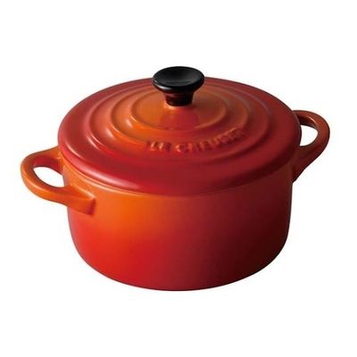 ル・クルーゼ ジャポン ミニ・ココット 910050 オレンジ(09) 5920240 1個 61-6533-93（直送品）