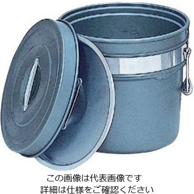 江部松商事 アルマイト 段付二重食缶(内外超硬質ハードコート)245ーH 6L 61-6527-08 1個（直送品）