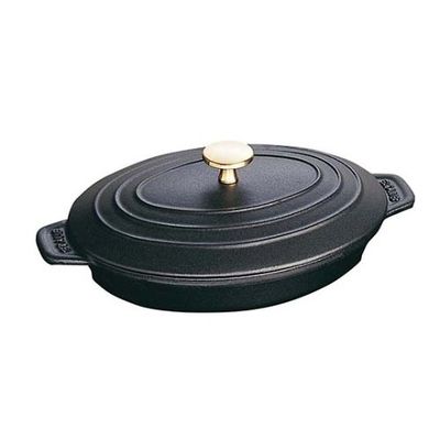 ツヴィリング J.A. ヘンケルス ジャパン ストウブ オーバルホットプレート 23cm 黒 40509ー582 8877600 1個（直送品）