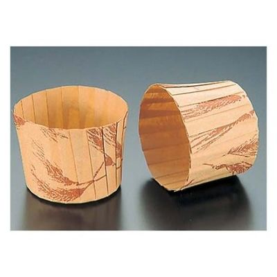 天満紙器 マフィンカップ 小麦柄(80枚入)Mー109 φ65 5734400 1組(80枚) 61-6693-16（直送品）