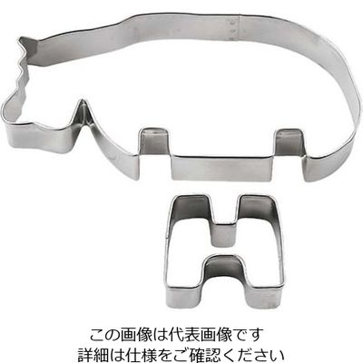 タイガークラウン 18ー8 ZOOクッキー型 カバ No.1981 61-6698-05 1個（直送品）