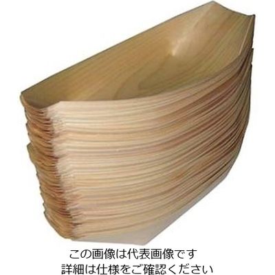江部松商事 経木舟皿(50枚入)8寸 約215×107 61-6707-78 1組(50枚)（直送品）
