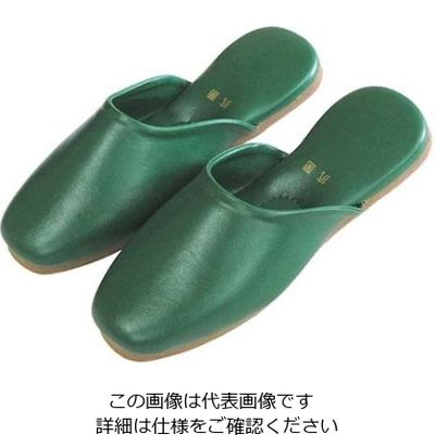 アズワン 抗菌 スリッパ クラウンSP 1076 グリーン 61-6726-91 1足（直送品）