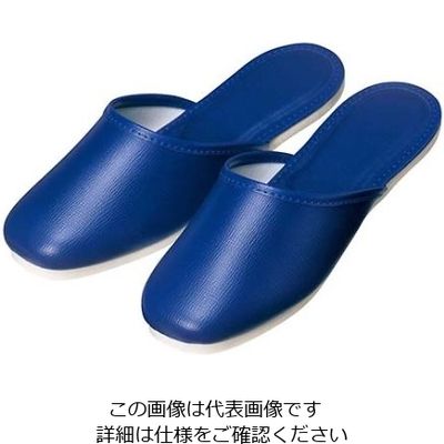 江部松商事 スリッパ(白薄底)前閉じ Sー323L スカイブルー(017) 61-6726-76 1足（直送品）