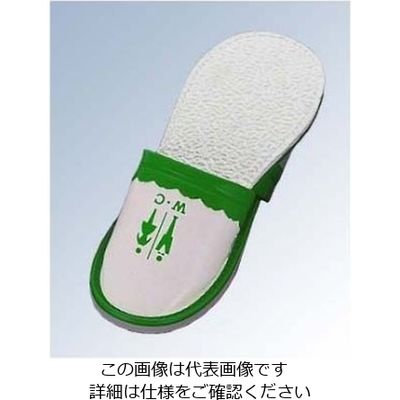 江部松商事 スリッパ 前閉じ Sー1290T M ライトグリーン(011) 61-6727-21 1足（直送品）