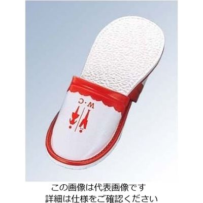 江部松商事 スリッパ 前閉じ Sー1290T M レッド(01) 61-6727-23 1足（直送品）