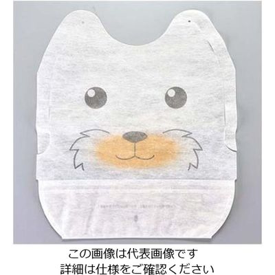 三景 子供エプロン こいぬ ポケット付(250枚入) 61-6731-49 1組(250枚)（直送品）