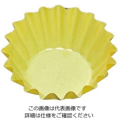 アヅミ産業 ファイン・カップ(500枚入)丸型 5号深 イエロー 61-6737-90 1組(500枚)（直送品）