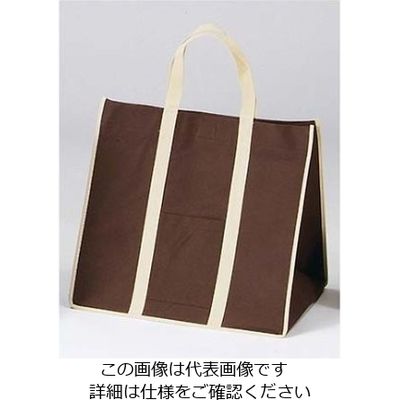 江部松商事 ファインビュー不織布バッグ(10枚入)大 ブラウン 61-6742-24 1組(10枚)（直送品）