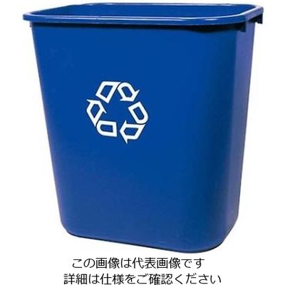 ニューウェルブランズ・ジャパン デスクサイド リサイクルコンテナー 2956ー73 27L ダークブルー 61-6745-92 1個（直送品）