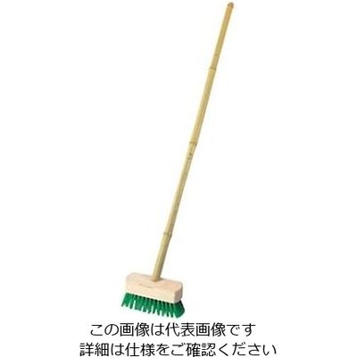 江部松商事 竹柄 デッキブラシ ナイロン 61-6757-07 1個（直送品）