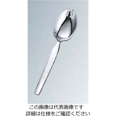 江部松商事（EBEMATSU） 18-0 ハイライン 給食スプーン 穴無 1個 61-6760-89（直送品）