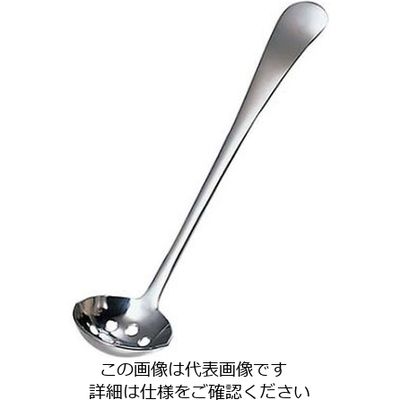 ワダコーポレーション 18ー8 リプル ピアスト&サービングスプーン 丸 全長185 61-6764-21 1個（直送品）